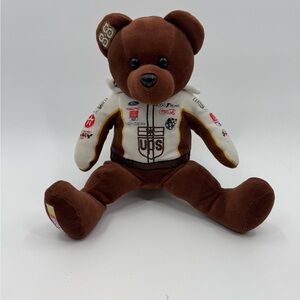 Brown NASCAR  UPS Racing Teddy Bear Plush Toy